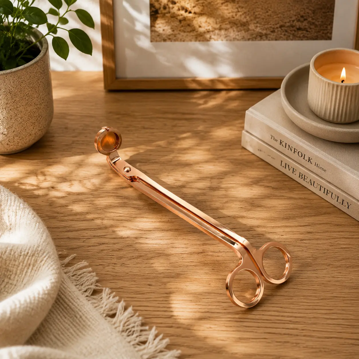 Foarfecă Lumânări Rose-Gold imagine 2