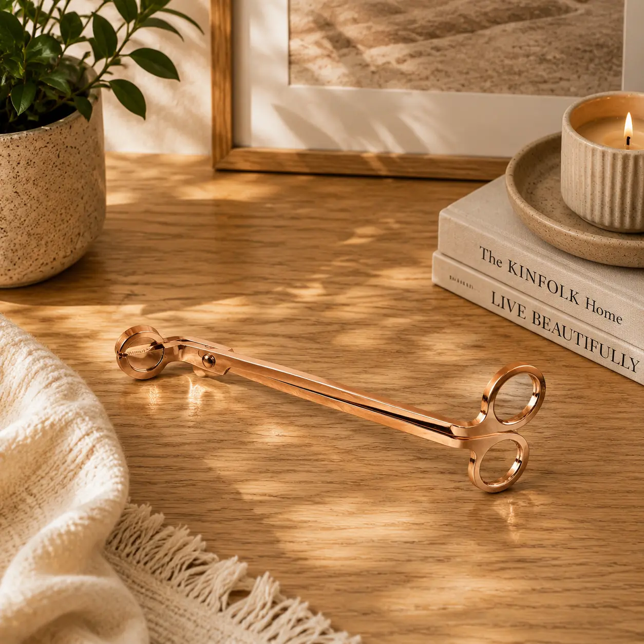 Foarfecă Lumânări Rose-Gold